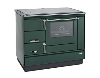 KVS MORAVIA typ 9100 Festbrennstoffherd mit Backofen links green